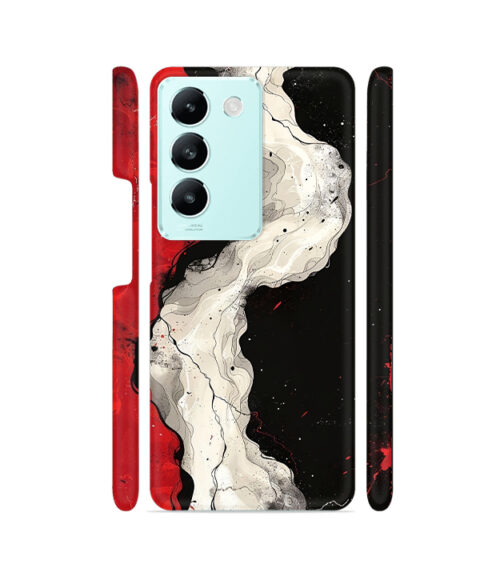 Red White and Black Vivo T3 (5G) Mobile Cover