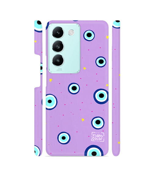 Lavendar Background Evil Eye Vivo T3 (5G) Mobile Cover