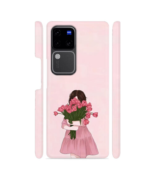 Roses with Girl Vivo V30 (5G) Mobile Cover