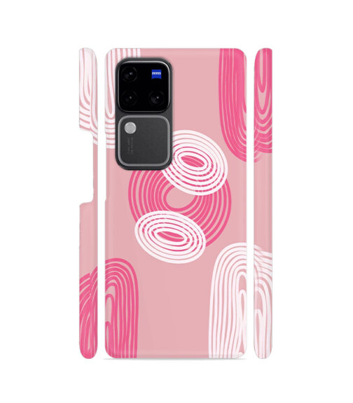 Pink and White Vivo V30 (5G) Mobile Cover