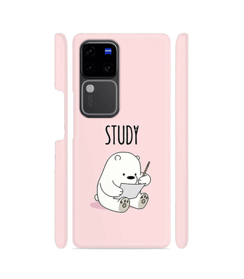 Study Cute Panda Vivo V30 (5G) Mobile Cover