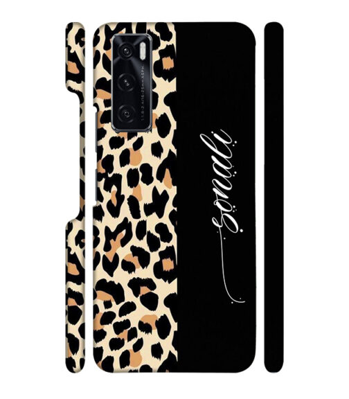 Half tiger skin & half black Pattern Vivo V20 SE Mobile Cover