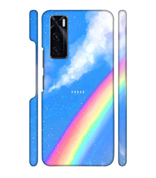 Blue sky with rainbow pattern Vivo V20 SE Mobile Cover
