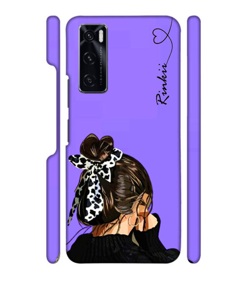 Girl with rinkii text Vivo V20 SE Mobile Cover