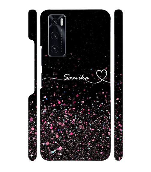Sparkle design with samika text Vivo V20 SE Mobile Cover