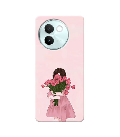 Roses with Girl Vivo V30 E Mobile Cover