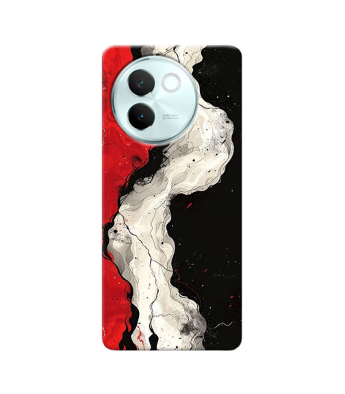 Red White and Black Vivo V30 E Mobile Cover