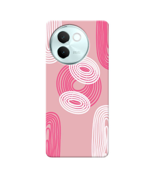 Pink and White Vivo V30 E Mobile Cover
