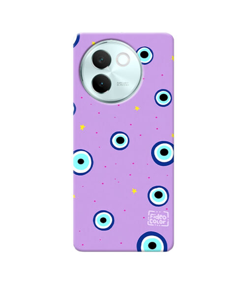 Lavendar Background Evil Eye Vivo V30 E Mobile Cover