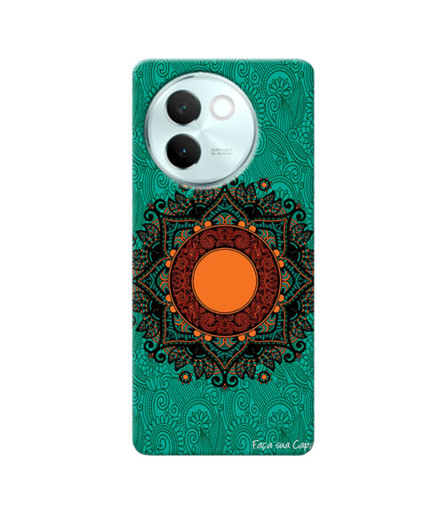Green Mandala Vivo V30 E Mobile Cover