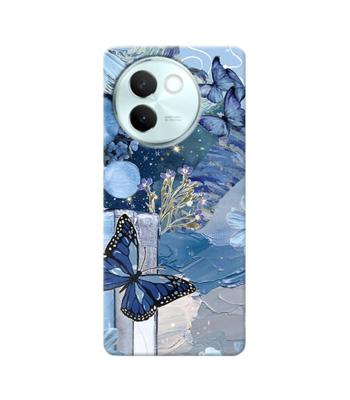 Blue Butterfly Aesthetic Vivo V30 E Mobile Cover