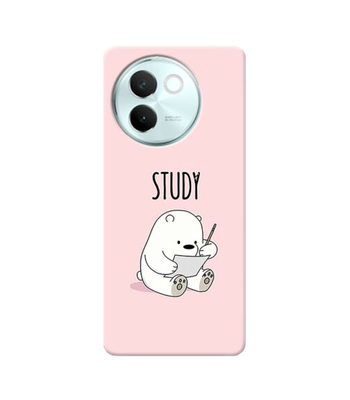 Study Cute Panda Vivo V30 E Mobile Cover