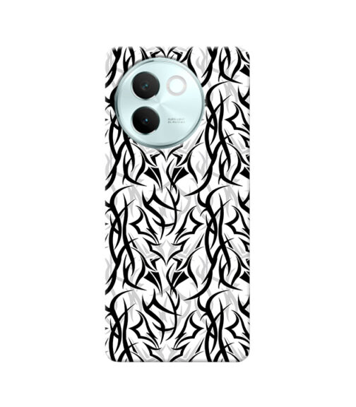 Black and White Pattern Vivo V30 E Mobile Cover