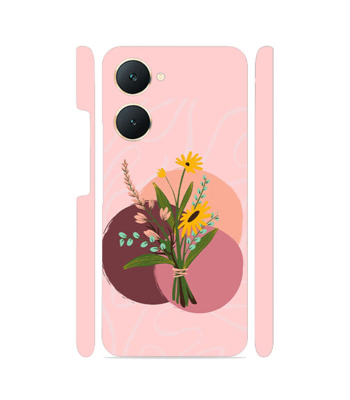 Sunflower Aesthetic Drawing Vivo Y03 Mobile Cover