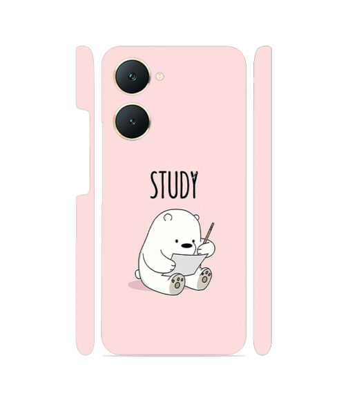 Study Cute Panda Vivo Y03 Mobile Cover