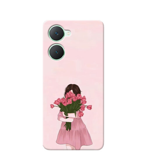 Roses with Girl Vivo Y18 Mobile Cover