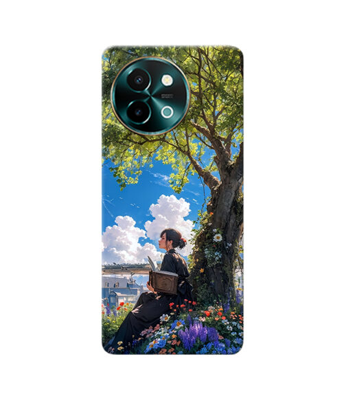 Landscape with Girl Vivo Y58 Mobile Cover