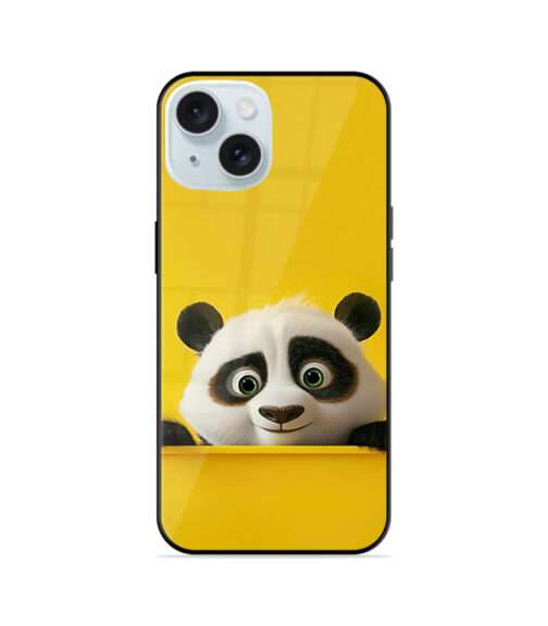 Panda Peaking out Premium Metal Mobile Cover