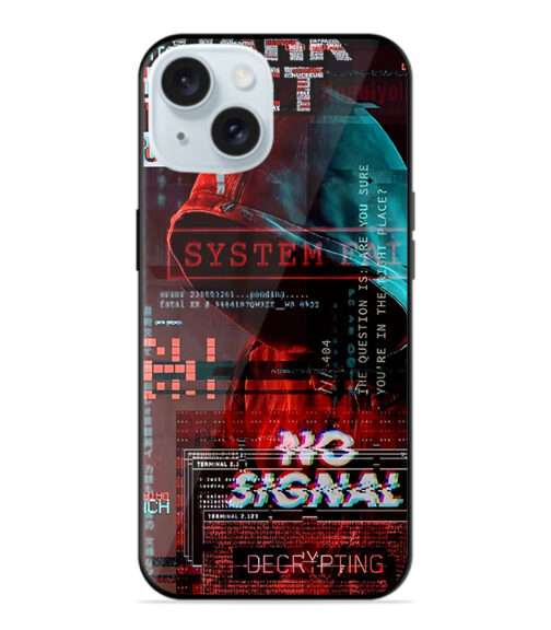 Dark Net Glitch Premium Metal Mobile Cover
