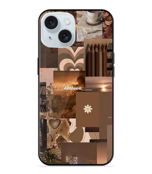 Comfort vintage aesthetic collage Premium Metal mobile cover