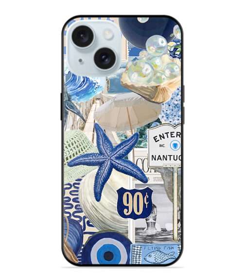 Blue East Coast Premium Metal Mobile Cover