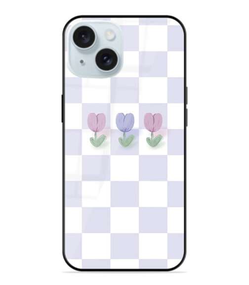 Block Print Flowers Premium Metal Mobile Cover