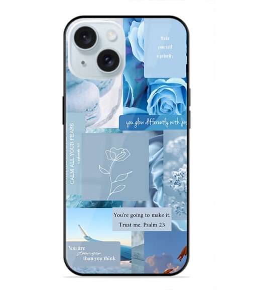 Aqua abundance moodboard Premium Metal mobile cover