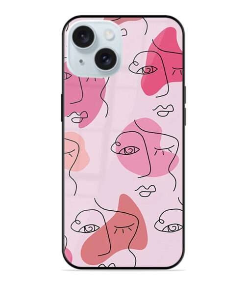 Abstract Line Premium Metal Mobile Cover