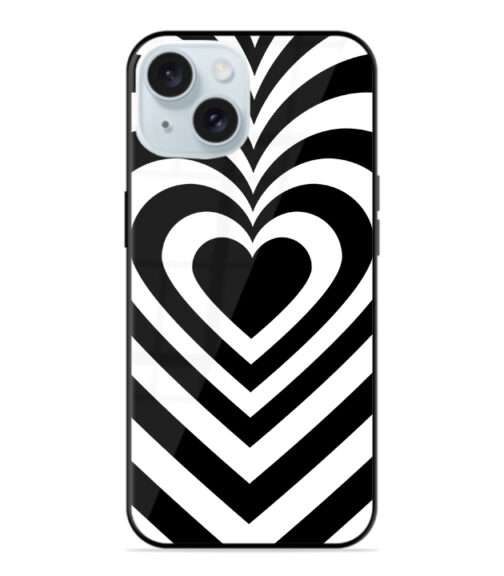 Y2K Black and White Premium Metal Mobile Cover