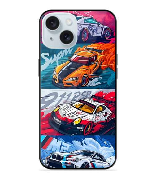 Sports Cars Premium Metal Mobile Cover