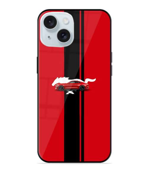 Red Ferrari Poster Premium Metal Mobile Cover