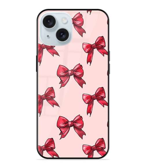 Red Bows Premium Metal Mobile Cover