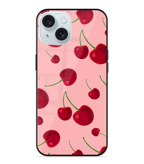 Red Cherries Premium Metal mobile cover