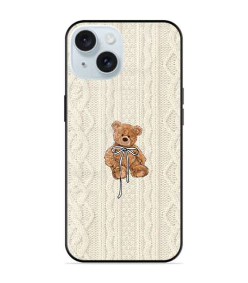 Cozy Knit Teddy Bear Phone Case
