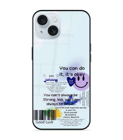 Motivational Smiley Phone Case Cover