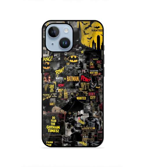 Superhero The Dark Knight Villain Text Print Metal Mobile Cover