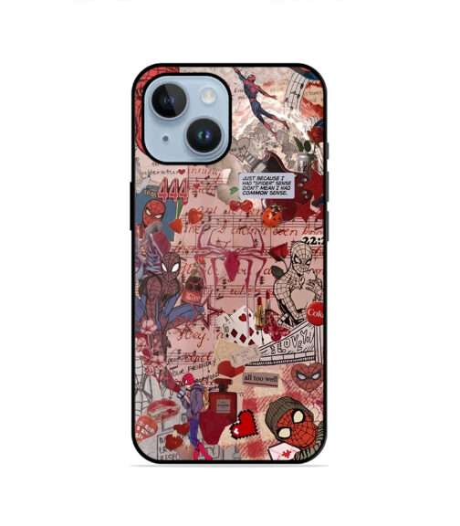 Spider-Man Comic Book Aesthetic Collage Metal Mobile Cover