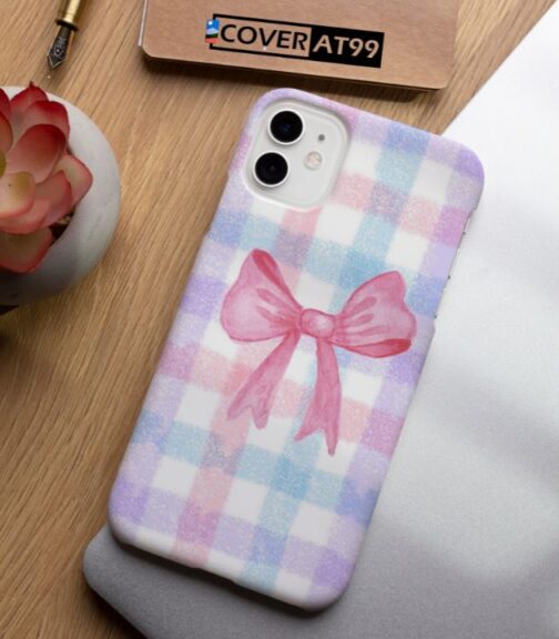 Coquette Gingham Bow Mobile Cover