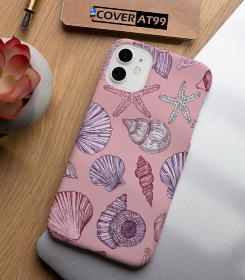 Pink Seashell Whisper Mobile Cover